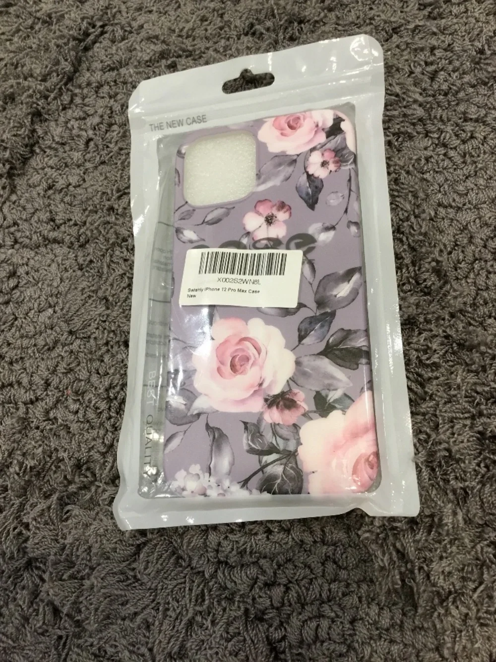 Purple and Pink Floral IPhone 12 Pro Max Phone Case